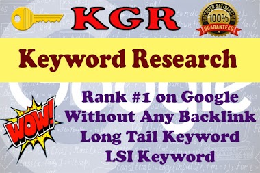 I will do best kgr keyword research to rank your page