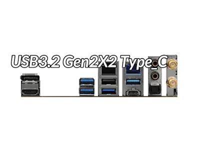 USB3.2 Gen2X2 Type_C for fast data transfer