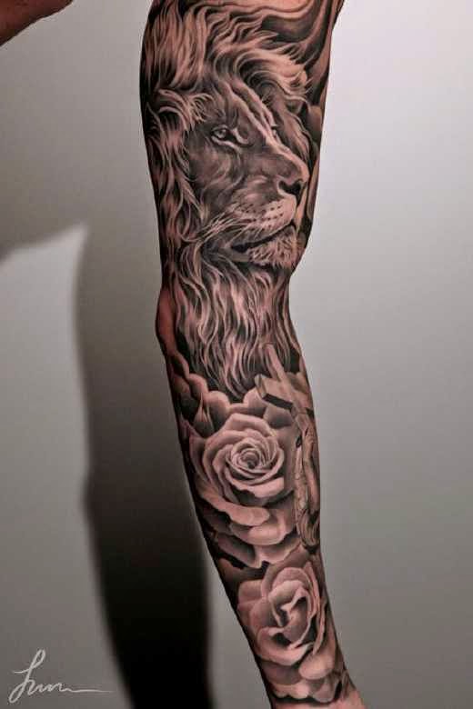 TATUAJES DEL PODEROSO LEÓN, UN REY DE LOS TATUAJES 