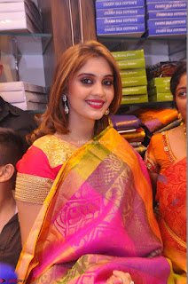 Surabhi looks stunning in Saree at Nakshatra Fashion Store Launch at Suchitra X Road 26.JPG