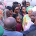 Drama as Akpabio’s wife causes stir at airport during Aisha Buhari's visit to Akwa Ibom