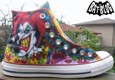 Custom Converse on Art   The Joker   Harley Quinn Custom Converse Shoes   Sneakers