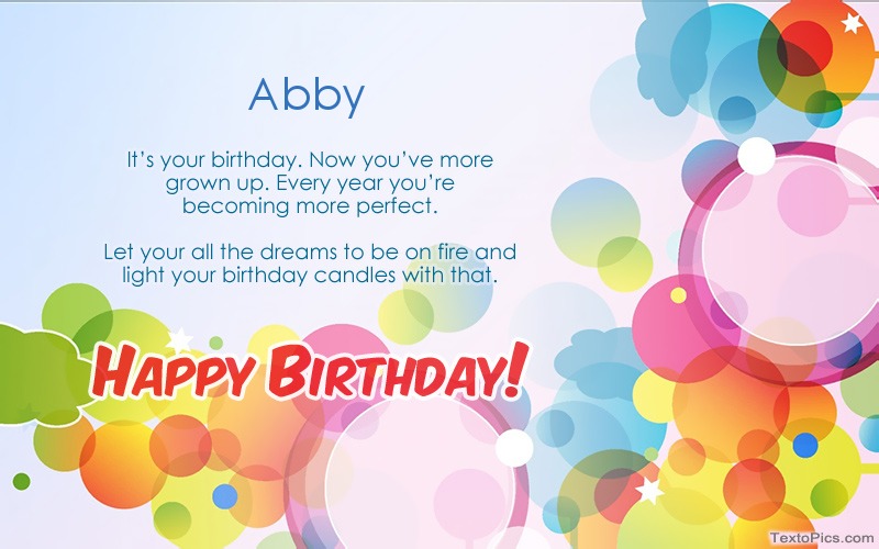 happy birthday abby images