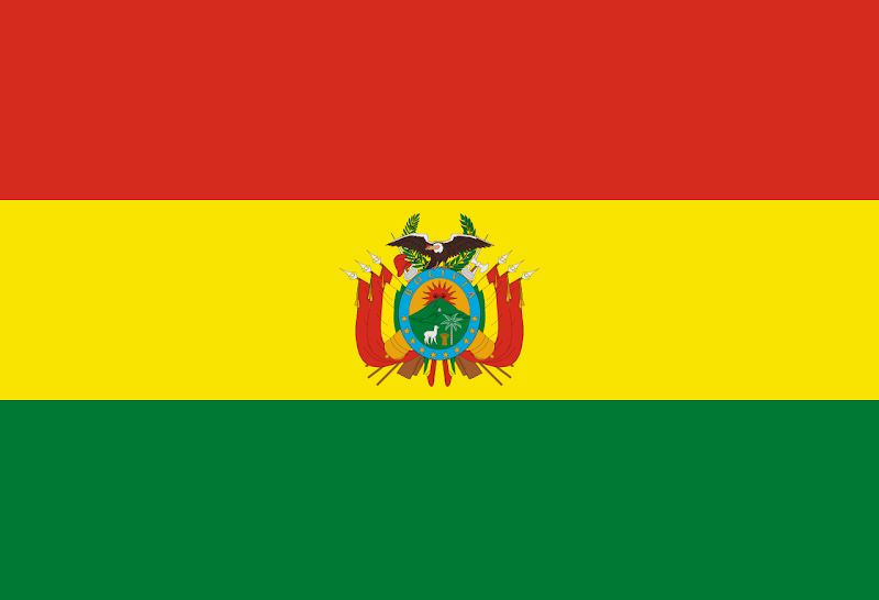 Logo Gambar Bendera Negara Bolivia PNG JPG ukuran 800 px