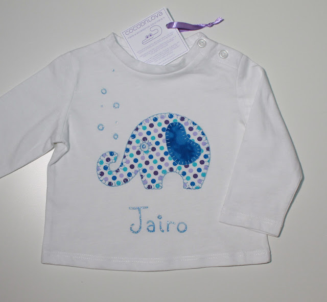 camiseta para bebe personalizada con elefante