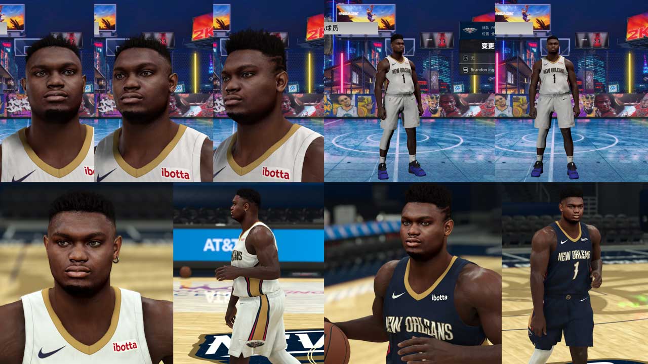NBA 2K23 Zion Williamson Cyberface