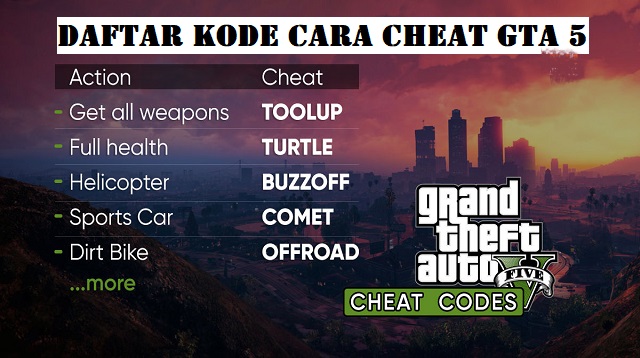  atau yang biasa di sebut GTA merupakan game populer yang dirilis pada tahun  Cara Cheat GTA 5 PC Terbaru