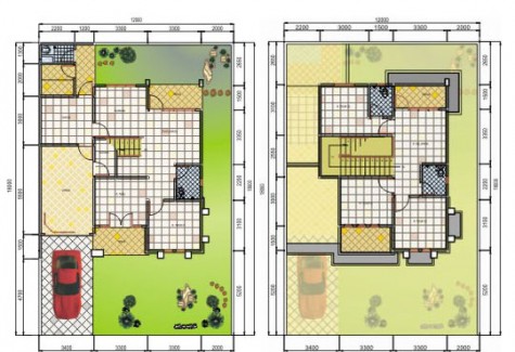 Rancangan Dapur Minimalis on Contoh Denah Rumah Minimalis 2 Lantai Pilihlah Denah Rumah Minimalis 2