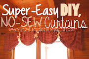 Spring is on it's way and it's no better time to redecorate! (no sew curtains)