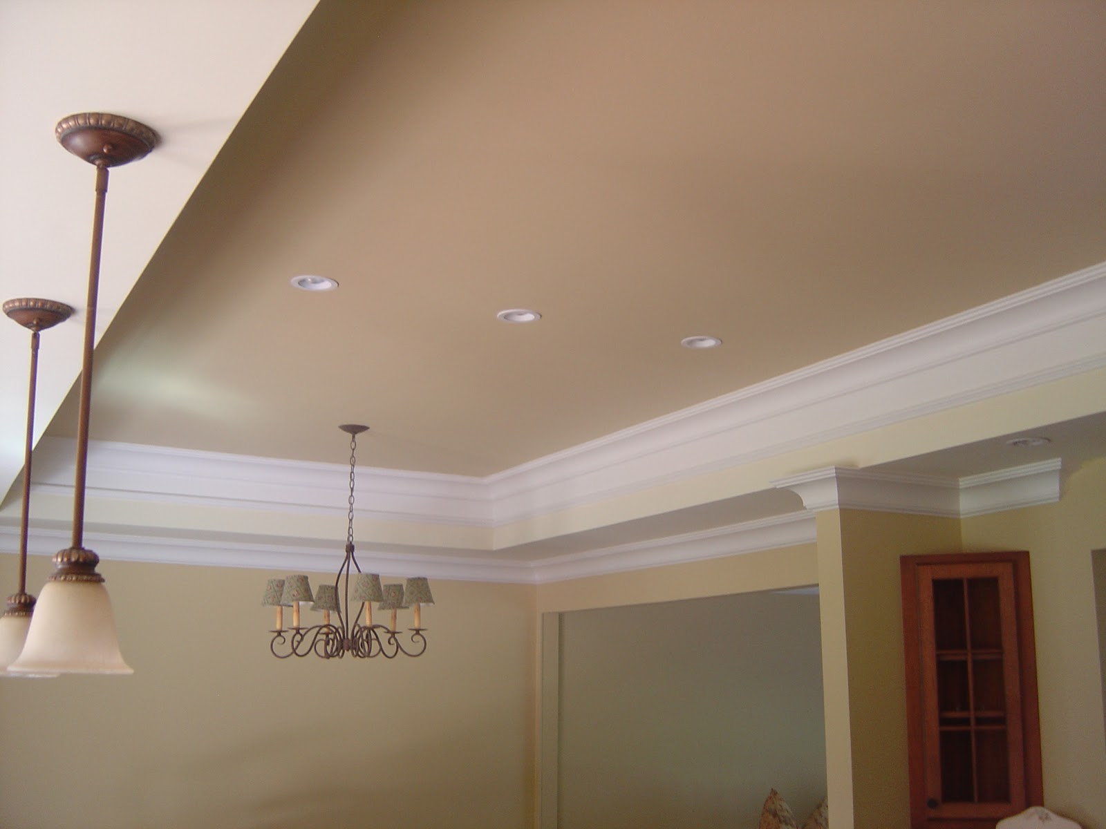 Model dan Tipe Plafon Drop Ceiling Gypsum Kayu Minimalis