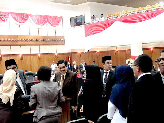 DPRD Maluku Gelar Rapat Paripurna Penetapan Murad Ismail dan Barnabas Orno