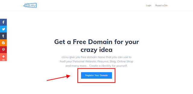 How to get free TLD domain without hosting and payment option