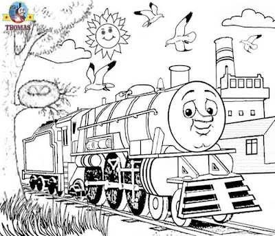 paint tank thomas colouring pages for kids print and
