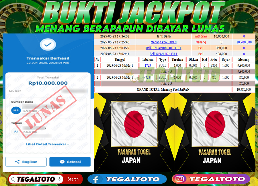 Bukti Jackpot