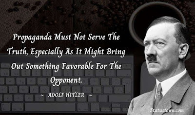 Goebbels commented on the use of the media. He was not saying the media of his time (radio, tv, and the filming of propaganda), was not inherently evil. He was referring to his use: it was only a method to spread the propaganda.