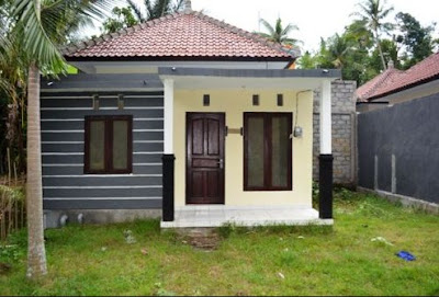 bentuk rumah sangat sederhana di desa