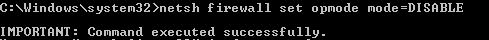 disable windows firewall using cmd