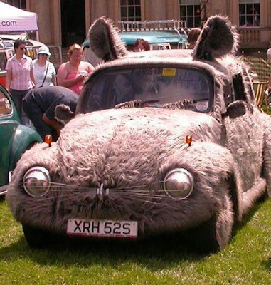 Furry VW Bunny Art Car