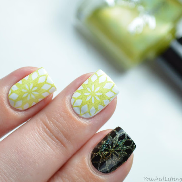 yellow stamping polish