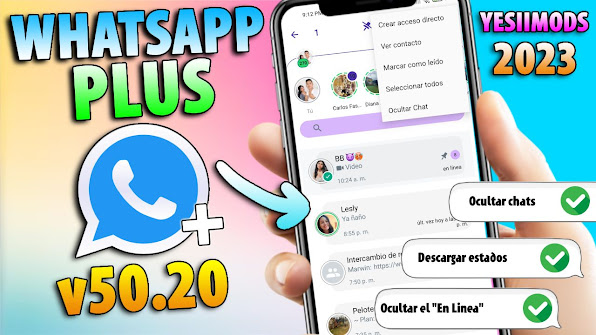 Cómo Descargar WhatsApp Plus YesiiMods v50.20 ultima versión Noviembre 2023