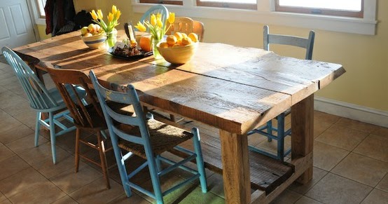 Bench Wood: Great Barn board kitchen table plans
