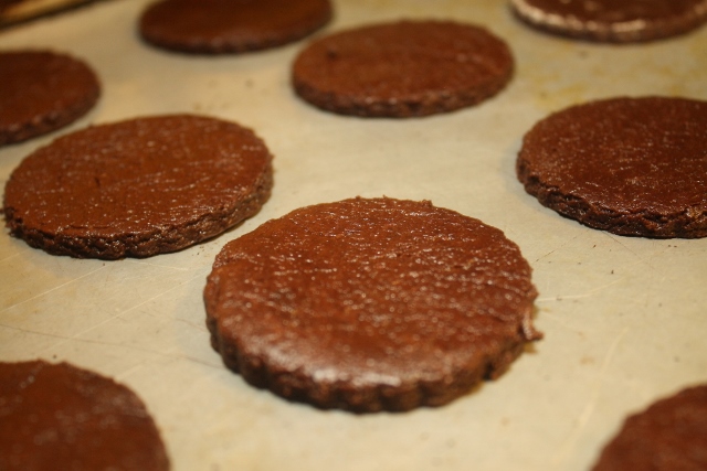 Galletitas de chocolate y menta / Chocolate mint cookies