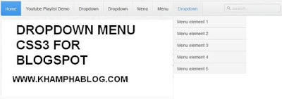 menu phân cấp cho blogspot