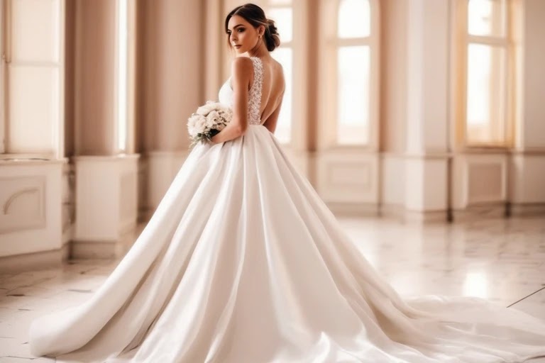 vestidos de novia civil largos