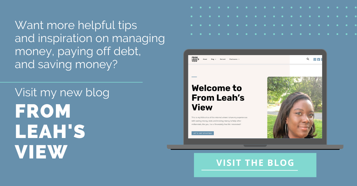 visit leah's new financial blog from leah's view