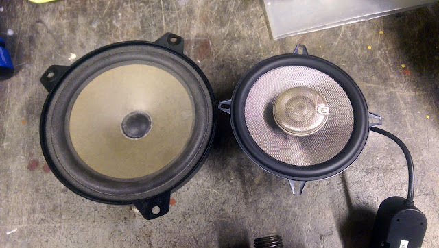 BMW E46 speaker comparison with Infinity kappa