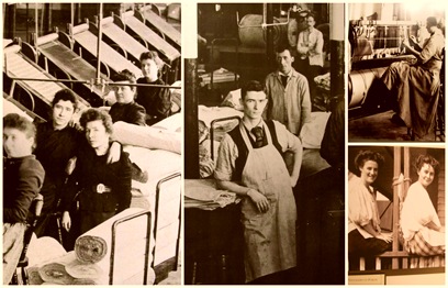 mill workers collage mill workers collage