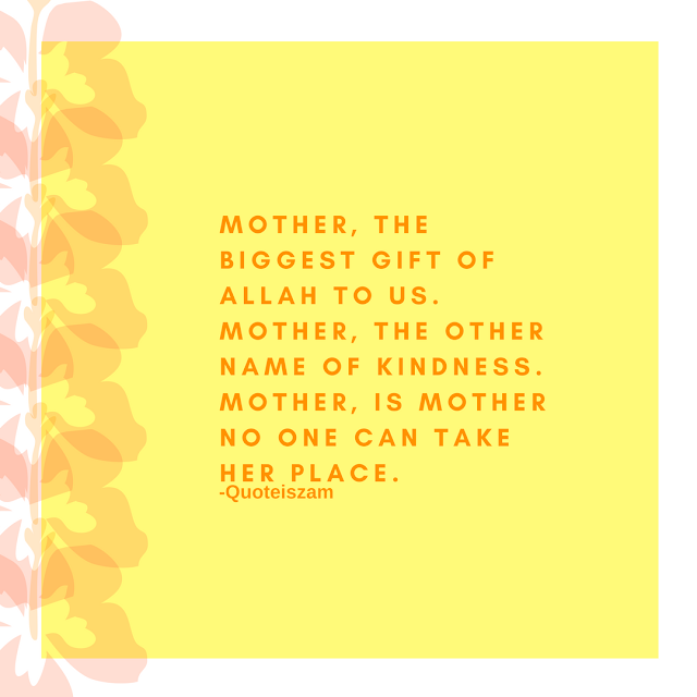 Mother, the biggest gift of Allah to us. Mother, the other name of kindness. Mother, is mother no one can take her place.