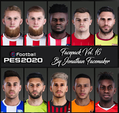 PES 2020 Facepack Vol 16 by Jonathan Facemaker