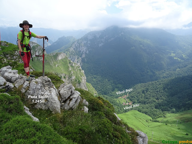 Junto a la cima de Peña Salón