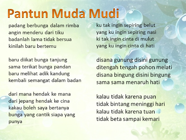 Pantun Muda Mudi