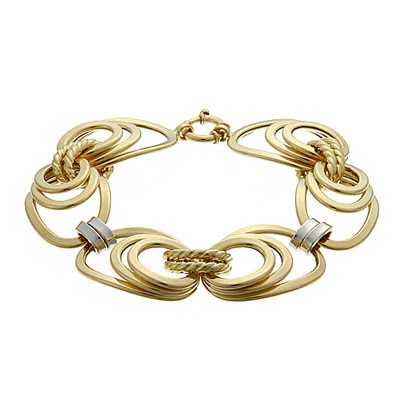 Elegant Two-Tone Gold Bracelet