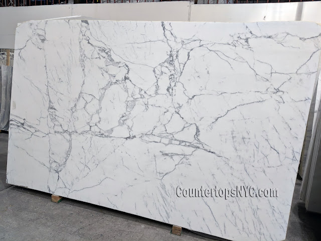 Statuario Polished Marble Slab NYC