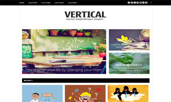 Simplex-Vertical-Blogger-Template