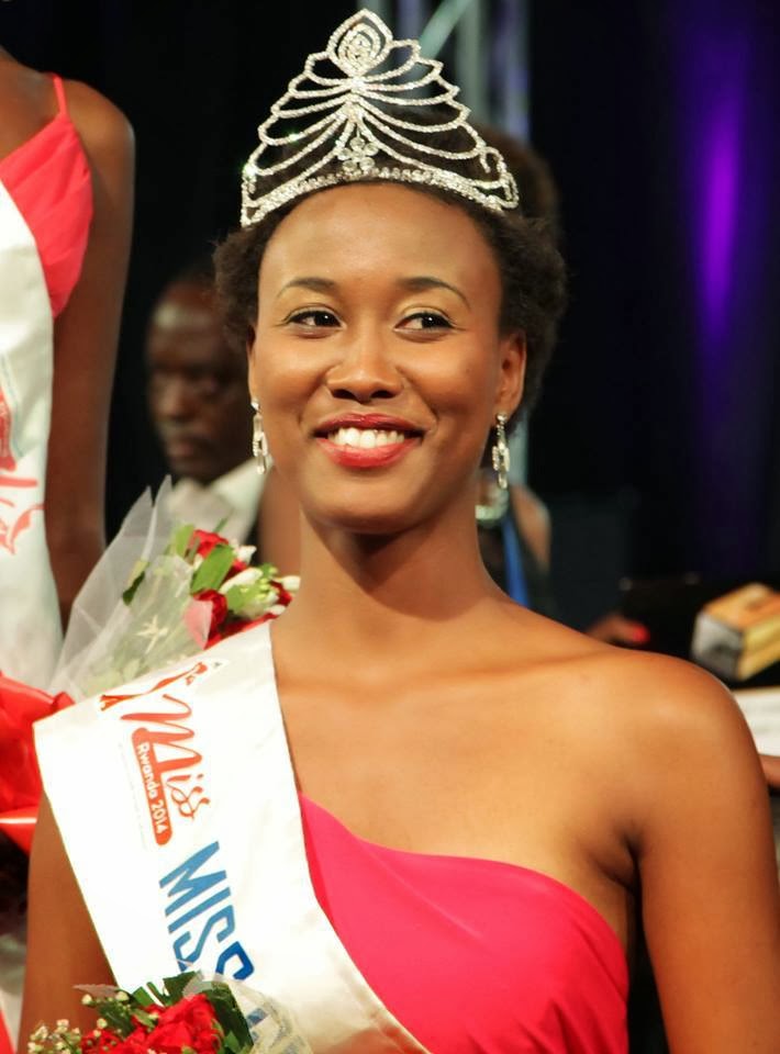 Miss Rwanda 2014 winner Colombe Akiwacu