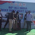 छत्तीसगढ़ : 68वॉ ऑल इंडिया पुलिस ड्यूटी मीट में जिला बीजापुर में तैनात बेल्जियम शेफर्ड नस्ल के विस्फोटक खोजी श्वान सोना ने जीता रजत पदक।