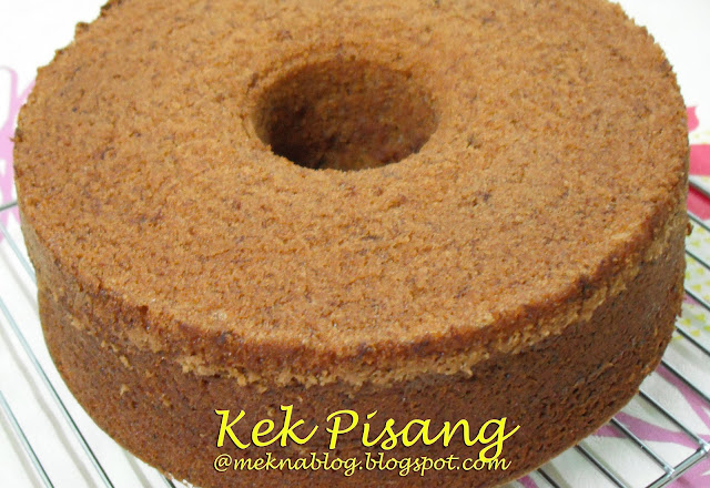 MeknaBlog BAKEatHOME: Kek Pisang BercoklatKita tak 