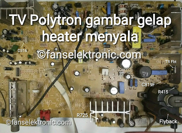 TV Polytron Gambar Gelap