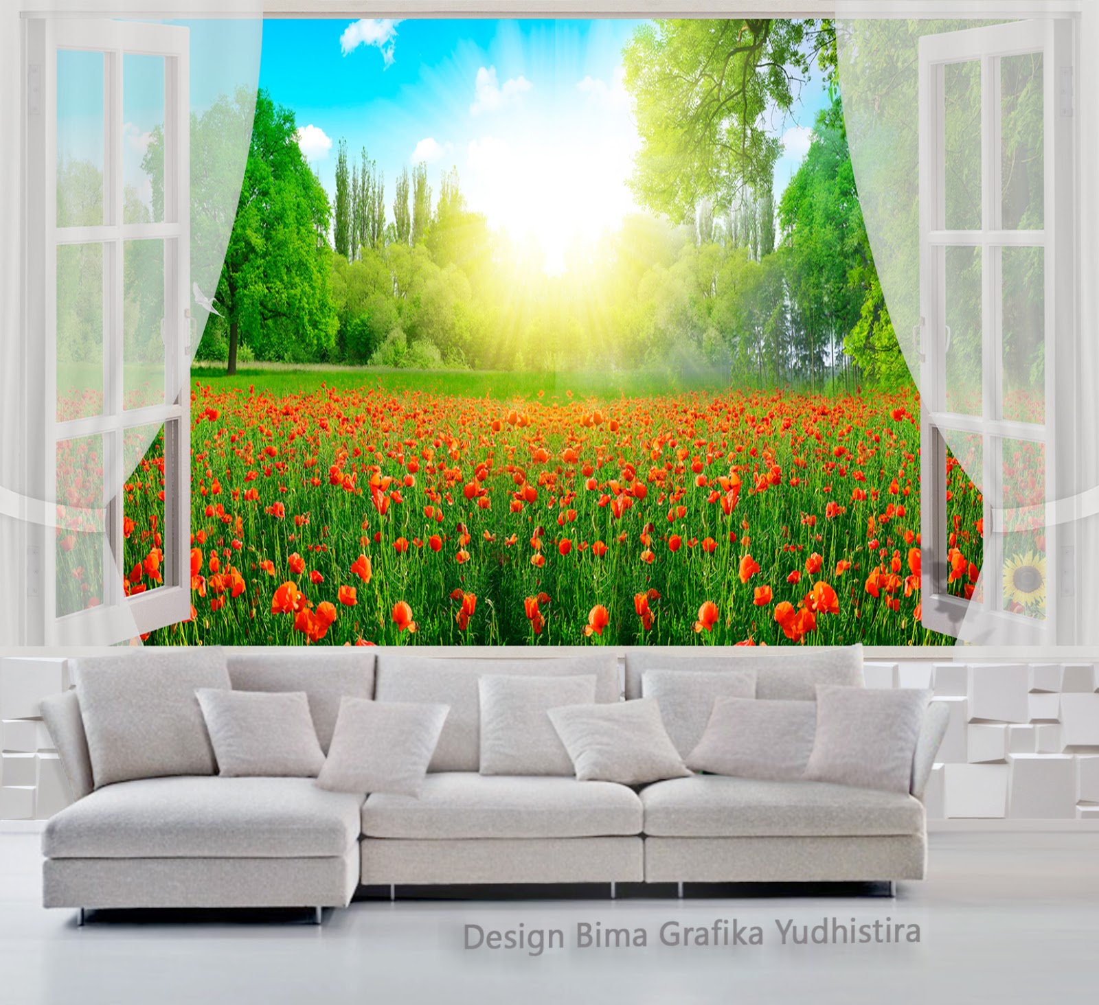 wallpaper dinding 3D wallpaper dinding 3D