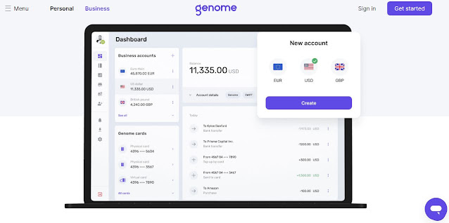 genome business account review