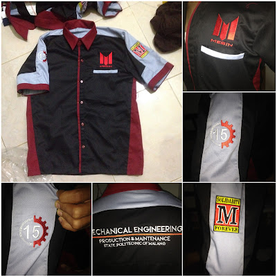 Seragam PDH Teknik Mesin Politeknik Negeri Malang grosir kaos jaket kemeja seragam sekolah olah raga pdh pdl jas almamater setelan sablon bordir polos topi tas konveksi murah di malang 1