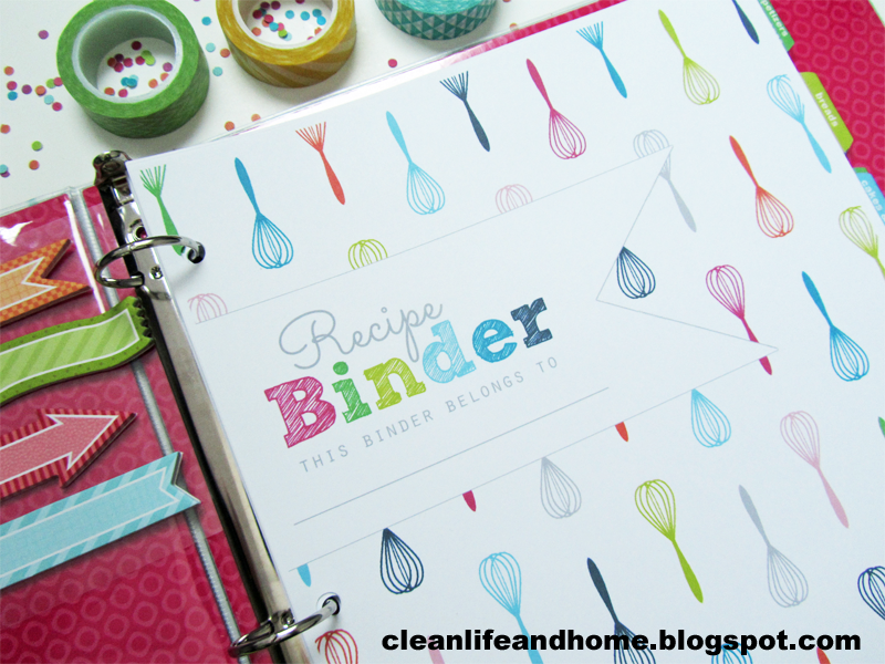 Clean Life and Home: Printable Recipe Binder { with ...