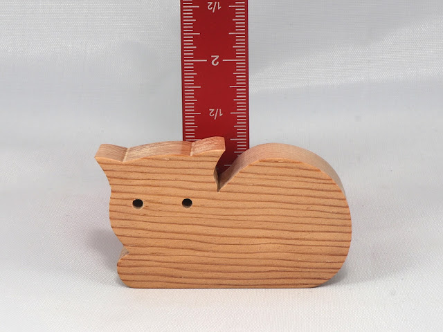 Handmade Unpainted Wooden Toy Cat Cutout From My Itty Bitty Animal Collection