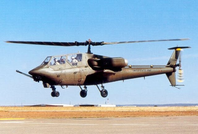 Bell YAH-63 first prototype during a test fly