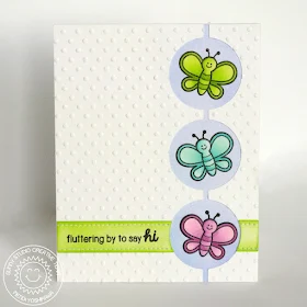 Sunny Studio Stamps Backyard Bugs Fluttering By To Say Hi Butterfly Card