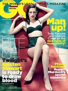 hot celebrity Kristen Stewart Wearing Bikini For British GQ